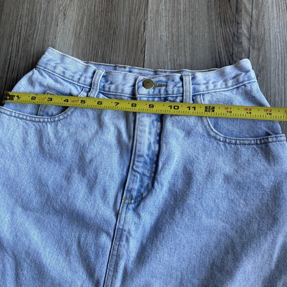 Vintage 90s Guess Denim‎ Light Wash Skirt Women's Size 30 Made in USA - Picture 4 of 7